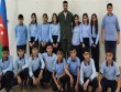 &quot;Qarabağ&quot;ı məşhur futbolçusu məktəblilərlə görüşdü